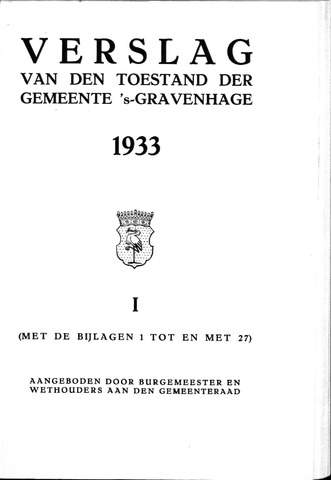 Jaarverslagen gemeente Den Haag 1933-01-01