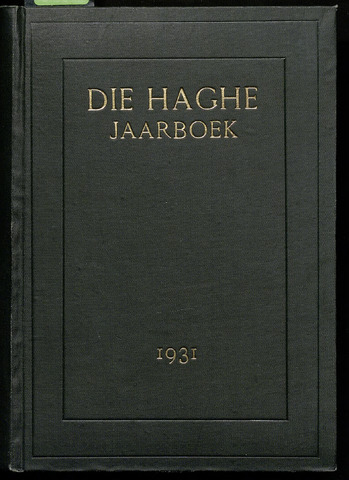 Jaarboeken geschiedkundige vereniging Die Haghe 1931-01-01