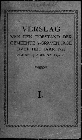 Jaarverslagen gemeente Den Haag 1922-01-01