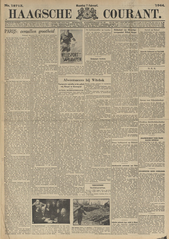 Haagsche Courant 1944-02-07