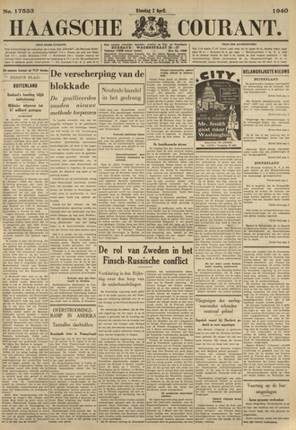 Haagsche Courant 1940-04-02