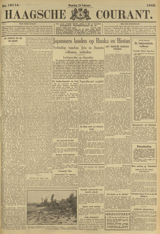 Haagse Courant 1942-02-23