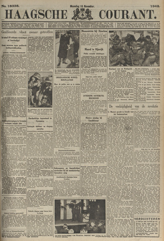 Haagse Courant 1942-11-16