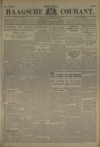 Haagsche Courant 1941-08-06