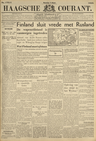 Haagsche Courant 1940-03-13