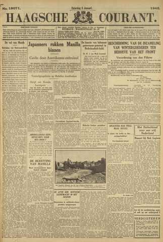 Haagse Courant 1942-01-03