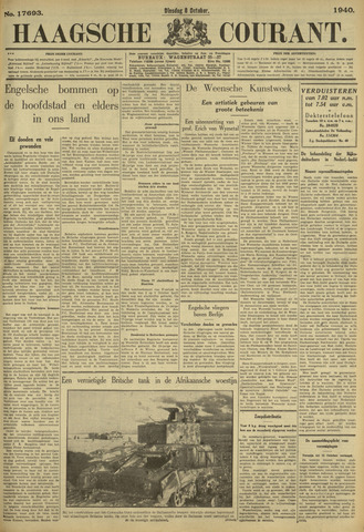 Haagse Courant 1940-10-08