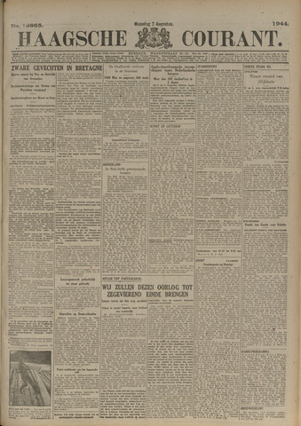 Haagsche Courant 1944-08-07
