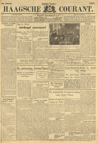 Haagse Courant 1941-12-03