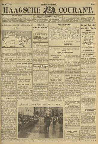 Haagse Courant 1940-12-19