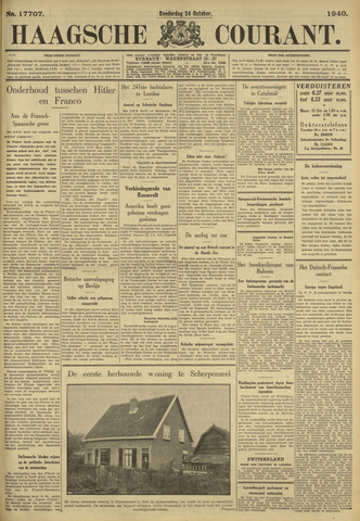 Haagse Courant 1940-10-24