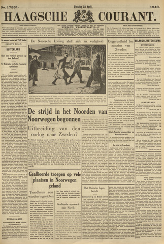 Haagsche Courant 1940-04-23
