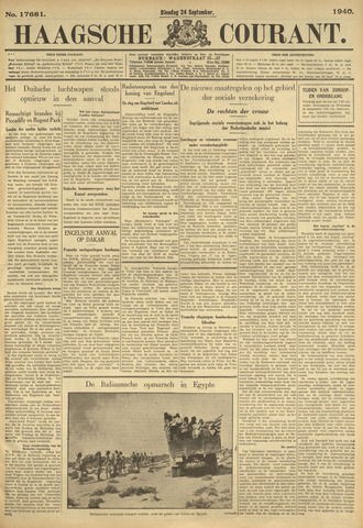 Haagse Courant 1940-09-24