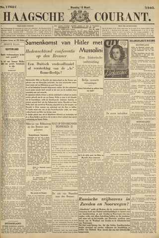 Haagsche Courant 1940-03-18
