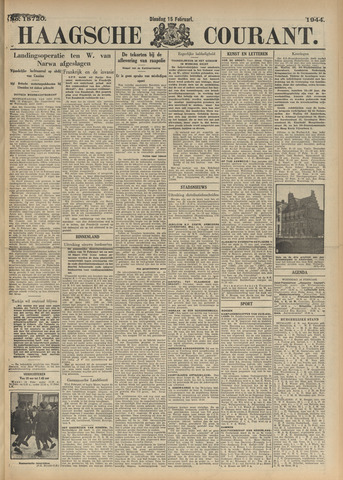 Haagsche Courant 1944-02-15