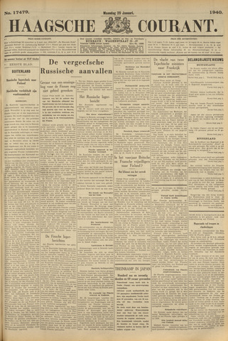 Haagsche Courant 1940-01-29