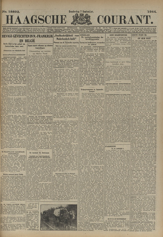 Haagsche Courant 1944-09-07