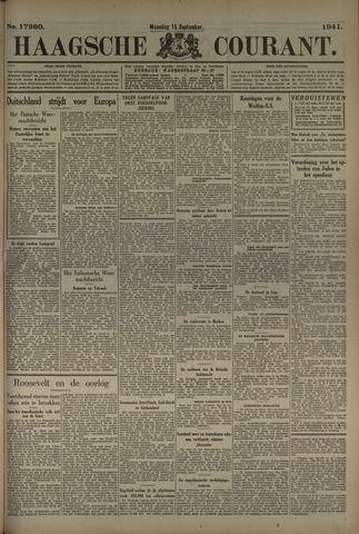 Haagsche Courant 1941-09-15