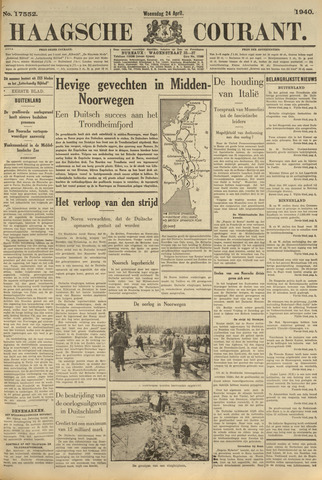 Haagse Courant 1940-04-24