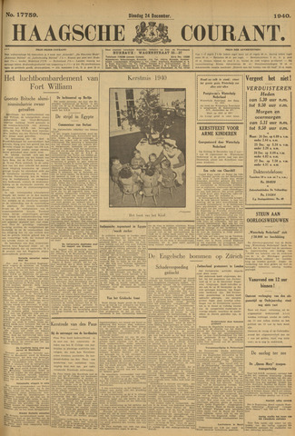 Haagse Courant 1940-12-24