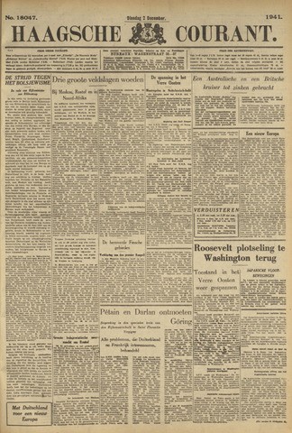 Haagsche Courant 1941-12-02