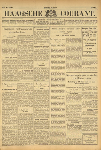 Haagse Courant 1941-01-09