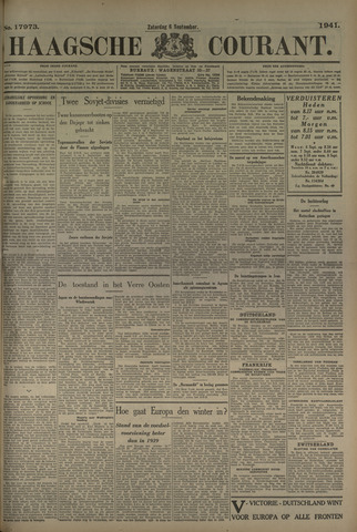 Haagsche Courant 1941-09-06