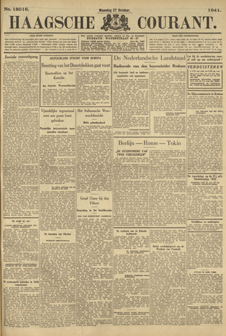 Haagse Courant 1941-10-27