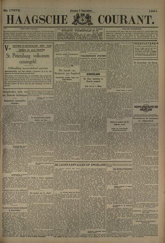Haagse Courant 1941-09-09
