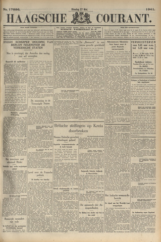 Haagse Courant 1941-05-27