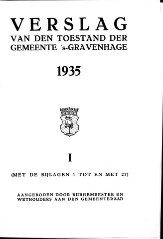 Jaarverslagen gemeente Den Haag 1935-01-01