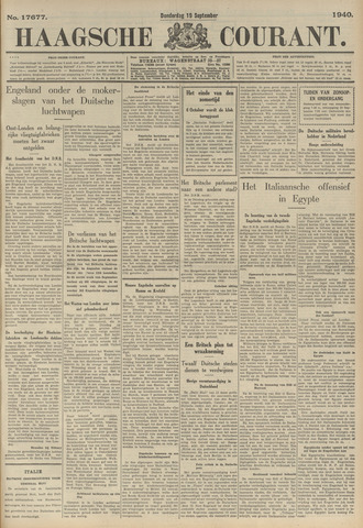 Haagse Courant 1940-09-19