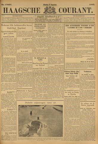 Haagsche Courant 1940-08-27