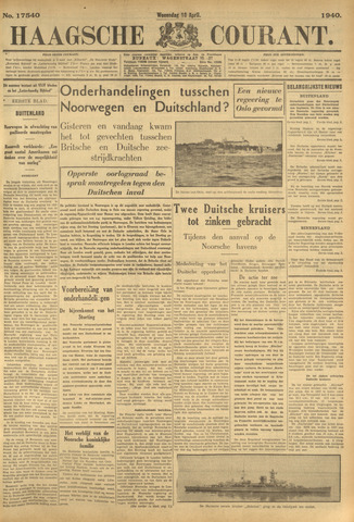 Haagsche Courant 1940-04-10