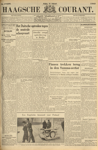 Haagse Courant 1940-02-16
