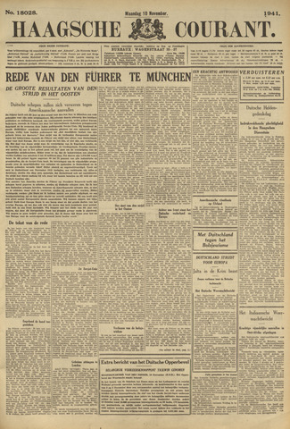 Haagse Courant 1941-11-10