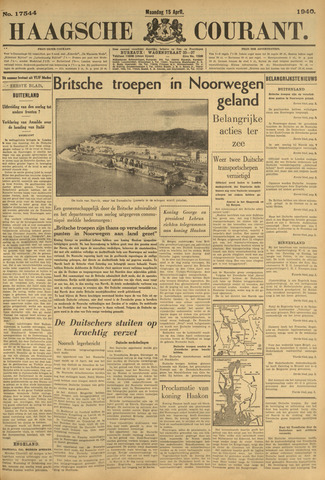 Haagse Courant 1940-04-15
