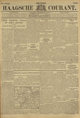 Haagsche Courant 1940-08-09
