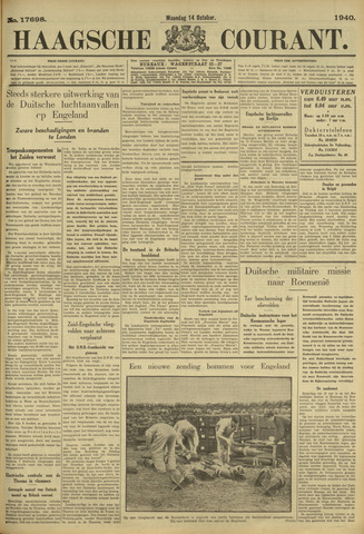Haagse Courant 1940-10-14
