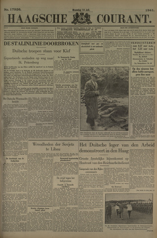 Haagsche Courant 1941-07-14