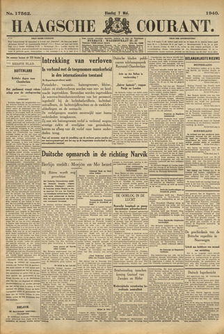 Haagse Courant 1940-05-07