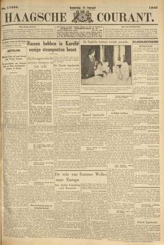 Haagsche Courant 1940-02-15