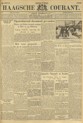 Haagsche Courant 1942-02-19