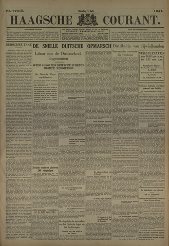 Haagse Courant 1941-07-01