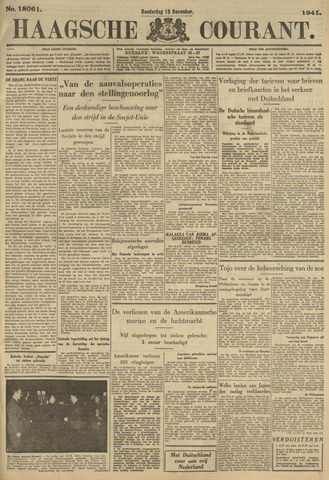 Haagsche Courant 1941-12-18