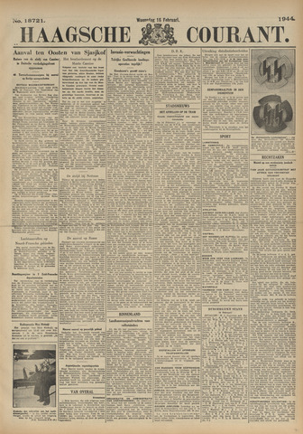 Haagsche Courant 1944-02-16