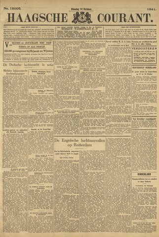 Haagsche Courant 1941-10-14