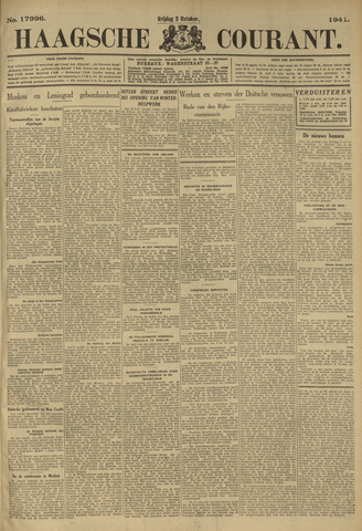 Haagse Courant 1941-10-03