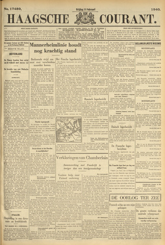 Haagsche Courant 1940-02-09