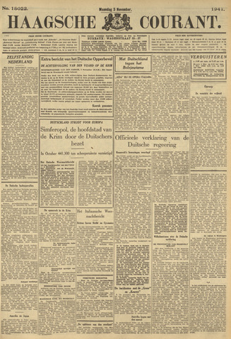 Haagse Courant 1941-11-03